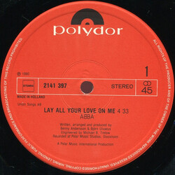 ABBA Lay All Your Love On Me USED VINYL 12INCH 45 RPM EP STEREO