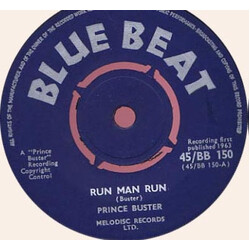 Prince Buster Run Man Run / Danny, Dane & Loraine USED VINYL 7INCH 45 RPM SINGLE