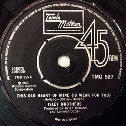 The Isley Brothers This Old Heart Of Mine (Is Weak For You) USED VINYL 7INCH 45 RPM SINGLE REISSUE