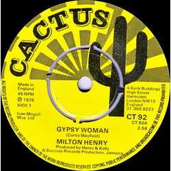 Milton Henry Gypsy Woman USED VINYL 7INCH 45 RPM SINGLE