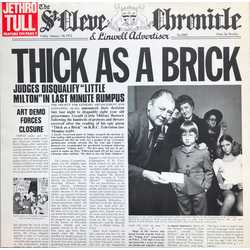 Jethro Tull Thick As A Brick Vinyl LP USED