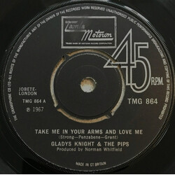 Gladys Knight And The Pips Take Me In Your Arms And Love Me / No One Could Love You More USED VINYL 7INCH 45 RPM SINGLE