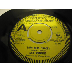 Gail Wynters Snap Your Fingers USED VINYL 7INCH PROMO