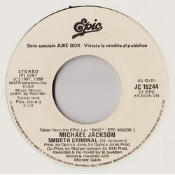 Michael Jackson / Bangles Smooth Criminal / In Your Room USED VINYL 7INCH 45 RPM JUKEBOX STEREO