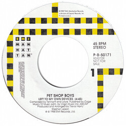 Pet Shop Boys Left To My Own Devices USED VINYL 7INCH 45 RPM SINGLE PROMO STEREO