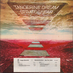 Tangerine Dream Stratosfear Vinyl LP USED