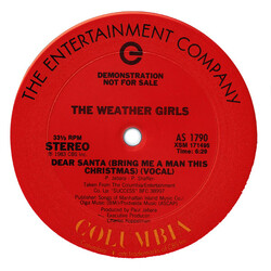 The Weather Girls Dear Santa (Bring Me A Man This Christmas) USED VINYL 12INCH PROMO 33 S RPM