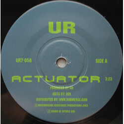 Underground Resistance / The Beat Mechanic Actuator / Solenoid USED VINYL 7INCH 33 S RPM