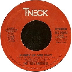 The Isley Brothers Hurry Up And Wait VINYL 7" USED