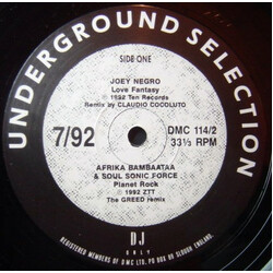 Various Underground Selection 7/92 USED VINYL 12INCH 33 S RPM