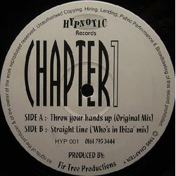 Chapter1 Throw Your Hands Up / Straight Line USED VINYL 12INCH
