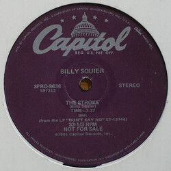 Billy Squier The Stroke / The Big Beat VINYL 12" USED