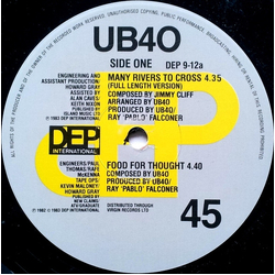 UB40 Many Rivers To Cross Vinyl 12" USED