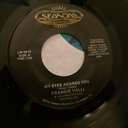 Frankie Valli My Eyes Adored You /  Swearin' To God USED VINYL 7INCH 45 RPM STEREO