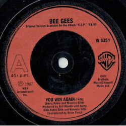 Bee Gees You Win Again USED VINYL 7INCH 45 RPM SINGLE