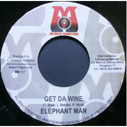 Elephant Man / Bling Dawg Get Da Wine / Beat Him Up USED VINYL 7INCH 45 RPM
