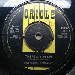 Bobby Sansom & The Giants There's A Place USED VINYL 7INCH 45 RPM SINGLE
