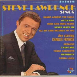 Steve Lawrence (2) / Charlie Francis (4) Steve Lawrence Sings Vinyl LP USED