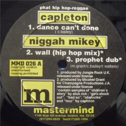 Capleton / Nigger Mikey / Waynie Ranks Dance Can't Done / Wall / Send Me USED VINYL 12INCH