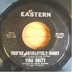 Tina Britt Look / You're Absolutely Right USED VINYL 7INCH 45 RPM