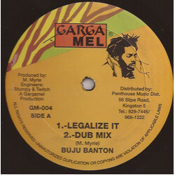 Buju Banton Legalize It USED VINYL 12INCH