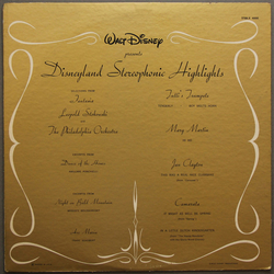 Various Disneyland Stereophonic Highlights Vinyl LP USED