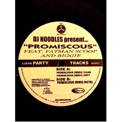 DJ Noodles Promiscous USED VINYL 12INCH 33 S RPM MAXI-SINGLE