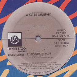 Walter Murphy / Walter Murphy & The Big Apple Band Rhapsody In Blue / A Fifth Of Beethoven / Midnight Express USED VINYL 12INCH 33 S RPM