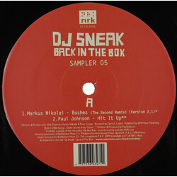 DJ Sneak Back In The Box (Sampler 05) USED VINYL 12INCH SAMPLER 33 S RPM