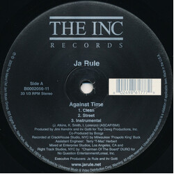 Ja Rule Against Time / Ni**as & B**ches USED VINYL 12INCH 33 S RPM SINGLE STEREO