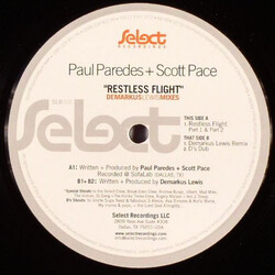 Paul Paredes and Scott Pace Restless Flight (Demarkus Lewis Mixes) USED VINYL 12INCH 33 S RPM