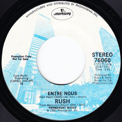 Rush Entre Nous USED VINYL 7INCH PROMO