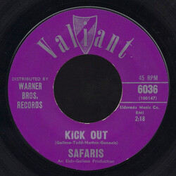The Safaris (3) Kick Out USED VINYL 7INCH 45 RPM SINGLE STYRENE