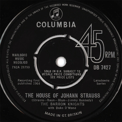 The Barron Knights The House Of Johann Strauss Vinyl 7" USED