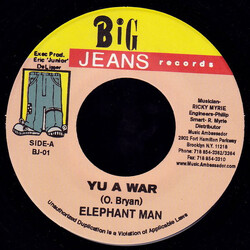 Elephant Man Yu A War USED VINYL 7INCH 45 RPM