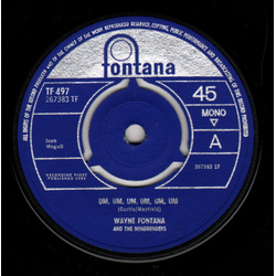 Wayne Fontana & The Mindbenders Um, Um, Um, Um, Um, Um Vinyl 7" USED