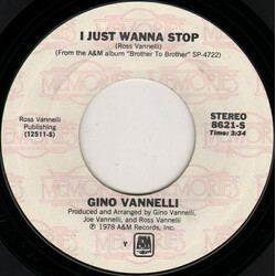 Gino Vannelli I Just Wanna Stop / Wheels Of Life USED VINYL 7INCH 45 RPM SINGLE REISSUE STYRENE STEREO