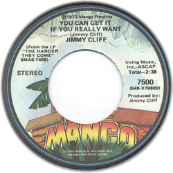 Jimmy Cliff You Can Get It If You Really Want / The Harder They Come USED VINYL 7INCH