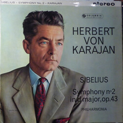 Herbert von Karajan / Jean Sibelius / Philharmonia Orchestra Symphony Nº 2 In D Major, Op.43 Vinyl LP USED