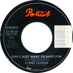 Cyndi Lauper Girls Just Want To Have Fun USED VINYL 7INCH 45 RPM SINGLE STYRENE