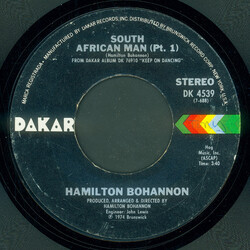 Hamilton Bohannon South African Man (Pt. 1) / Have A Good Day USED VINYL 7INCH 45 RPM STYRENE STEREO