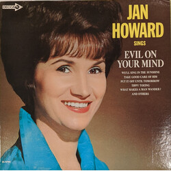 Jan Howard Sings Evil On Your Mind Vinyl LP USED