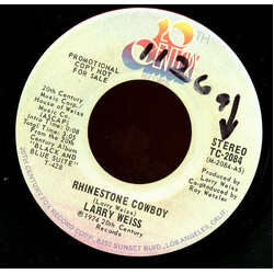 Larry Weiss Rhinestone Cowboy USED VINYL 7INCH 45 RPM SINGLE PROMO STEREO MONO