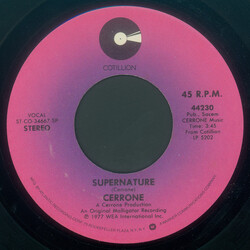 Cerrone Supernature USED VINYL 7INCH 45 RPM SINGLE STEREO