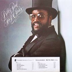 Billy Paul First Class Vinyl LP USED