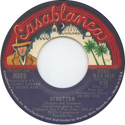 Kiss Strutter USED VINYL 7INCH 45 RPM SINGLE MONO STEREO PROMO