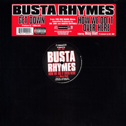 Busta Rhymes Get Down / How We Do It Over Here USED VINYL 12INCH 33 S RPM