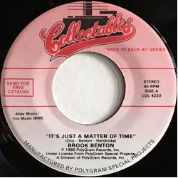 Brook Benton / Jerry Butler It's Just A Matter Of TIme / Never Gonna Give You Up USED VINYL 7INCH 45 RPM SINGLE