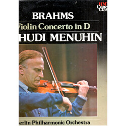 Johannes Brahms / Yehudi Menuhin / Berliner Philharmoniker / Rudolf Kempe Brahms Violin Concerto Vinyl LP USED