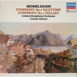 Felix Mendelssohn-Bartholdy / The London Symphony Orchestra / Claudio Abbado Symphony No.3 "Scottish" / Symphony No.4 "Italian" Vinyl LP USED